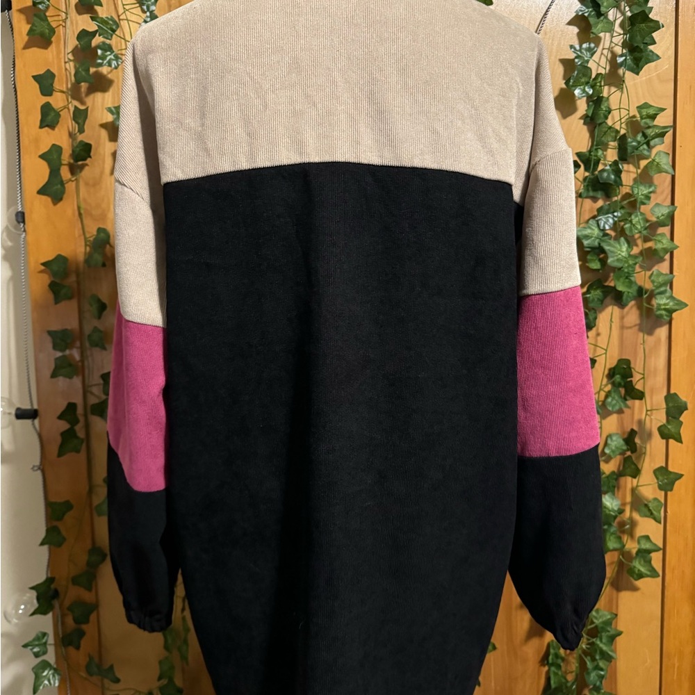 Shein Black And Pink Color-Block Utility Jacket - image 4